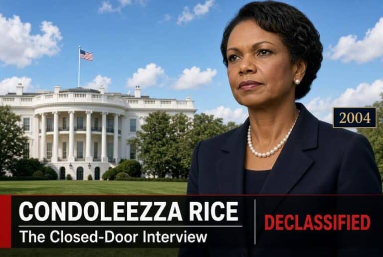 Condoleezza Rice’s Closed-Door 9/11 Interview, Declassified