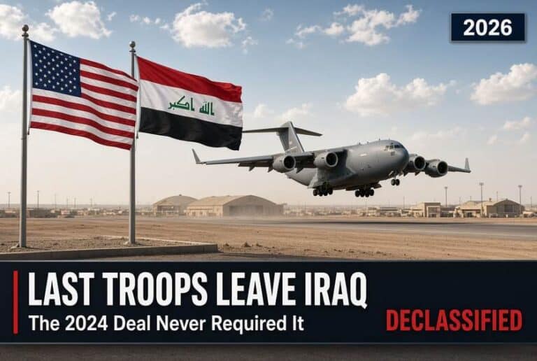 Last U.S. Troops Leave Iraq; the 2024 Deal Never Required It