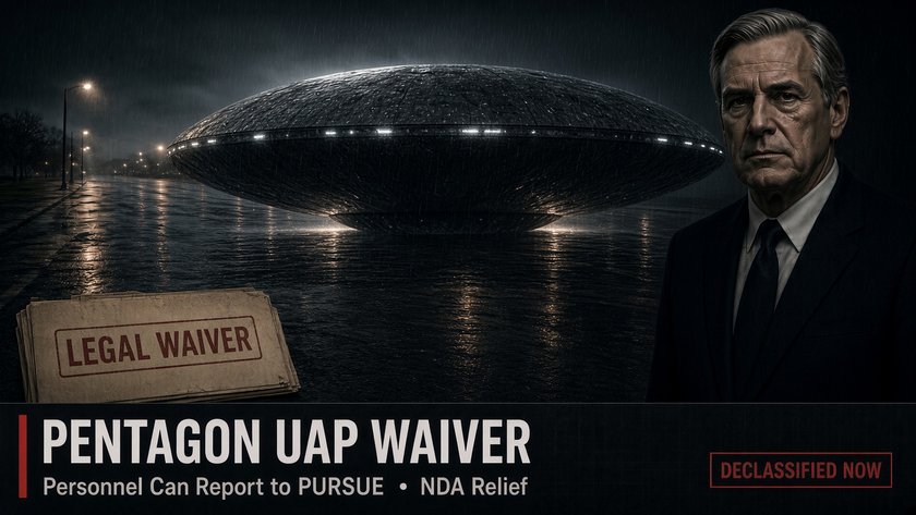 Pentagon Waiver Lets Personnel Report UAP Info to PURSUE