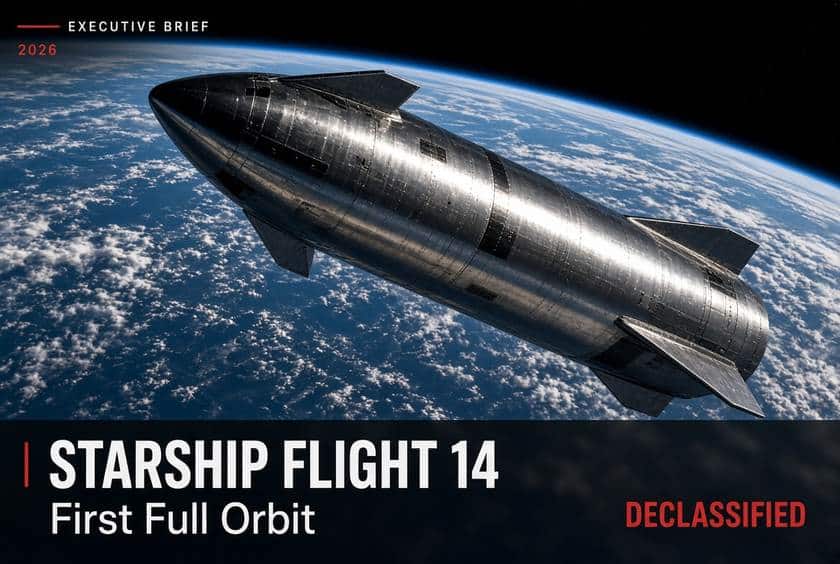 SpaceX's Giant Starship Makes Its First Full Orbit