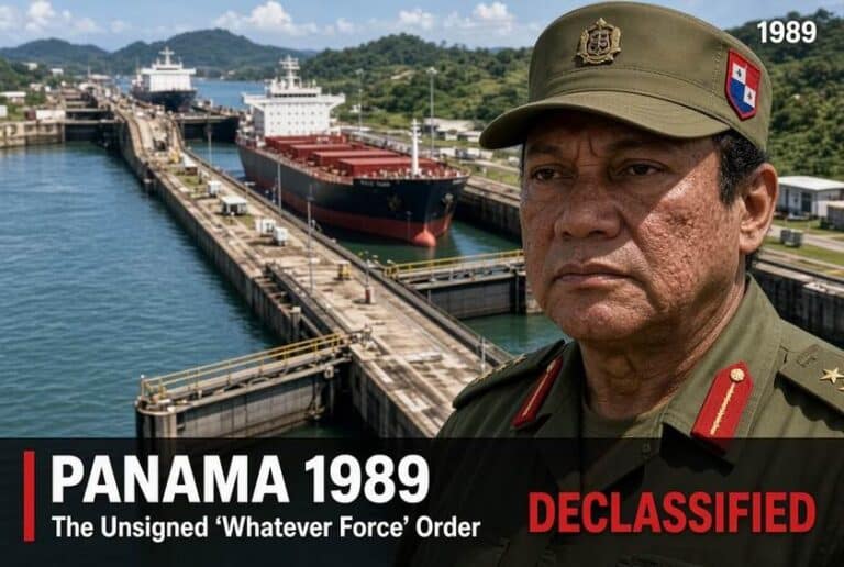 The Unsigned 1989 Panama Order for ‘Whatever Force’