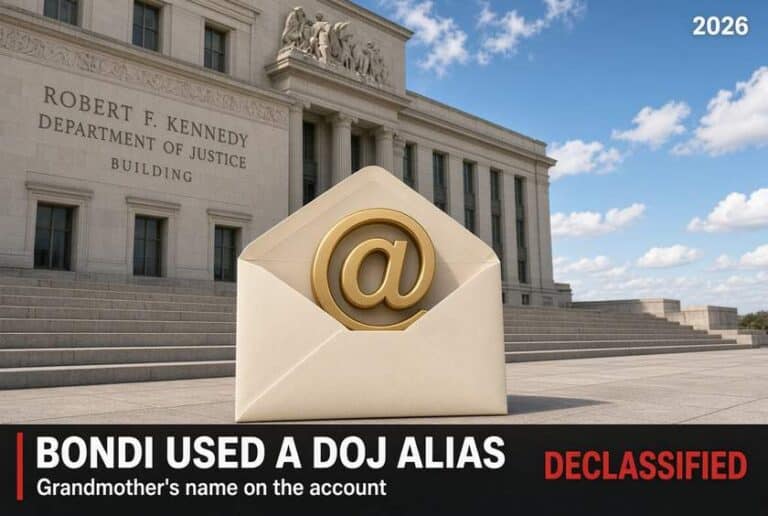 Executive Brief: Bondi Used Grandmother’s Name as DOJ Email Alias
