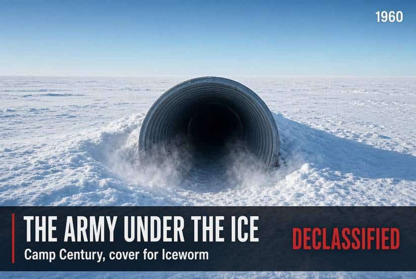 Camp Century Project Iceworm Army Under Greenland Ice