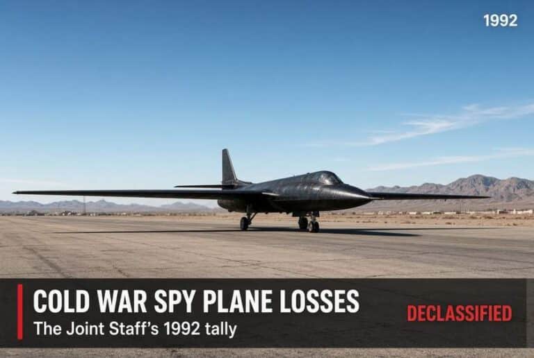 Cold War Spy Plane Losses: Joint Staff’s Tally