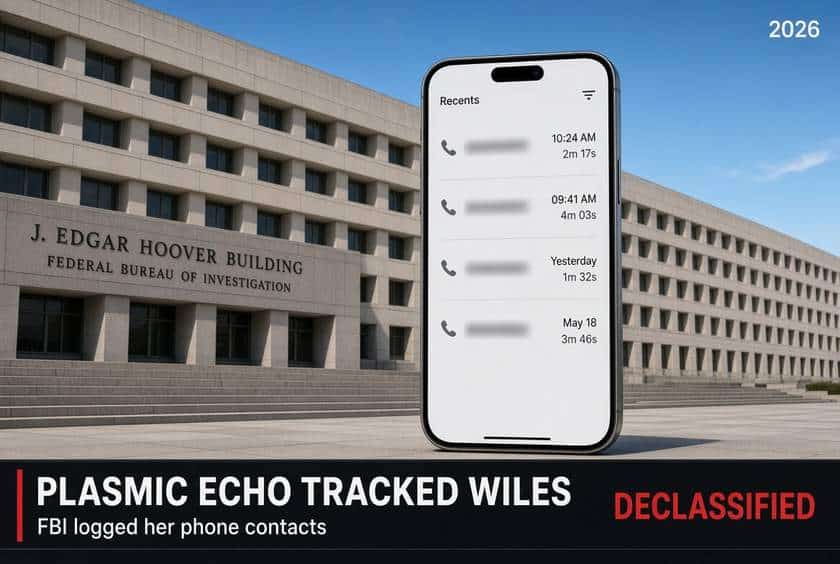 Declassified FBI Logs Plasmic Echo Tracked Wiles Phone