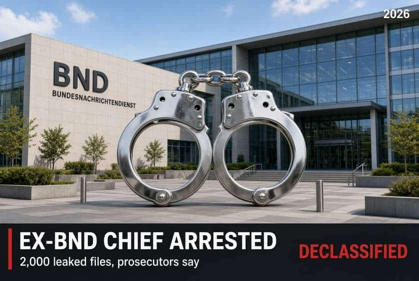 Germany Arrests ExSpy Chief Hanning BND Files