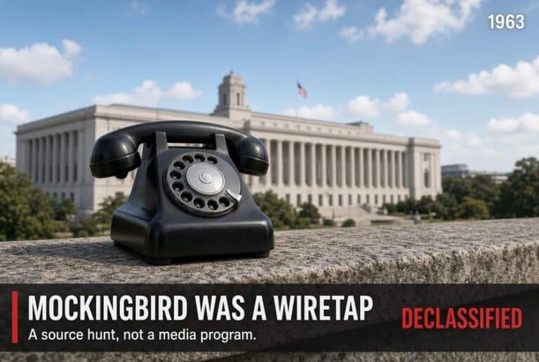 Project Mockingbird a CIA Hunt for Reporters Sources?