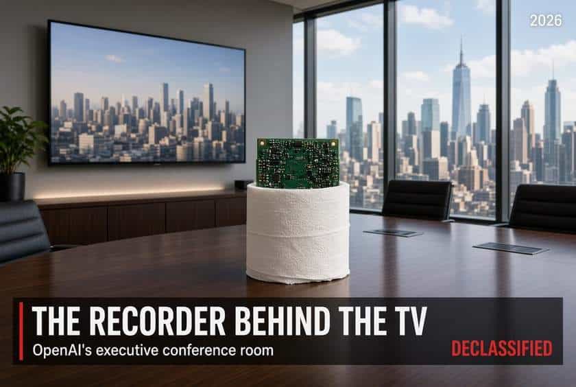 Recording Device Found Behind TV in OpenAI Executive Conference Room