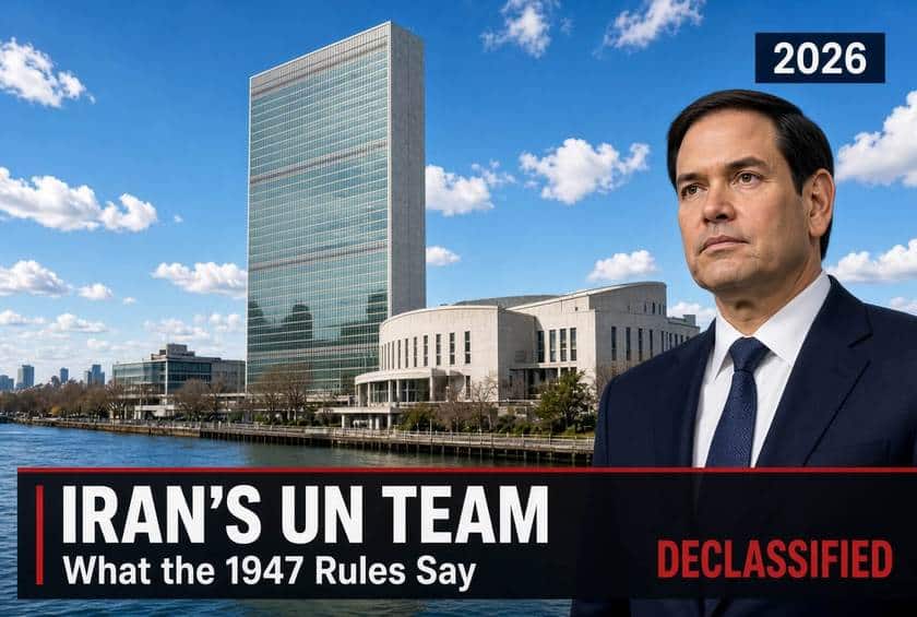 Rubio Told Iran’s UN Team to Leave. What the 1947 Rules Say