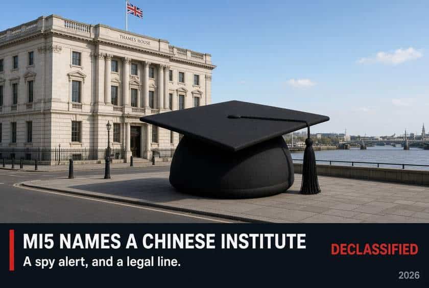 Spy Alert Chinese Institute a Legal Warning
