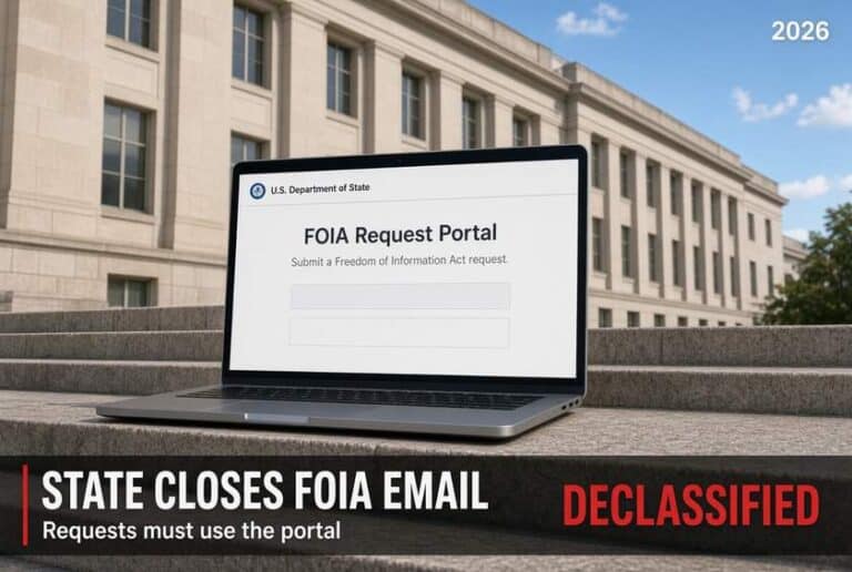 State Department Stops Taking FOIA Requests by Email
