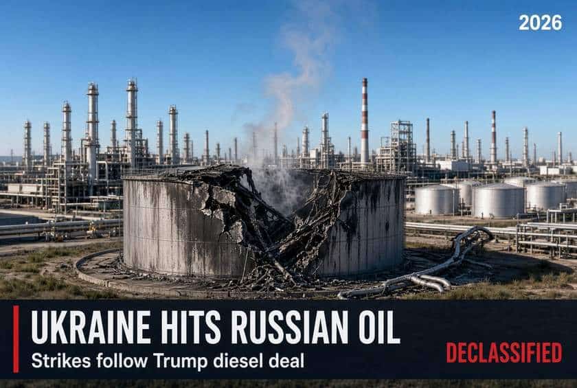 Ukraine Strikes Russian Oil Sites After Trump Diesel Deal